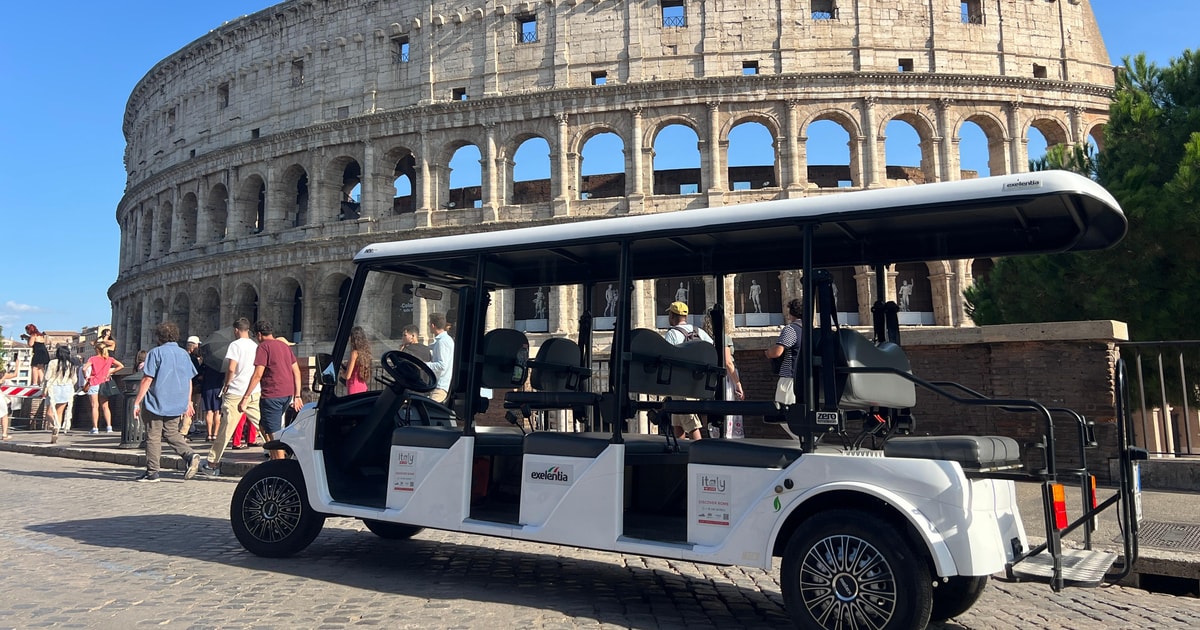 Rome Sightseeing by Eco Golf Cart with Professional Guide | GetYourGuide