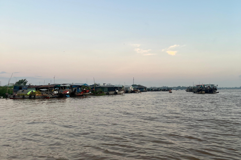 Flytande marknad, blomsterby Autentisk Mekong Delta-resa