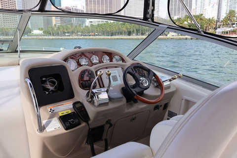Miami: BYOB Private Yacht Cruise Play Your Own Music Private 37-Foot Sundancer Boat for up to 12 People