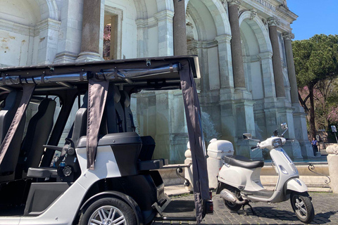Golf Cart Tour of Rome: 3-Hour Private Tour of the City's Icons and Secrets Golf Cart Tour of Rome with Guide: 3-Hour Private Tour of the City's Icons and Hidden Gems
