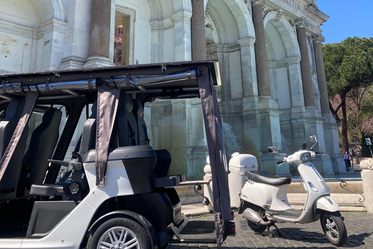 Golf Cart Tour of Rome: 3-Hour Private Tour of the City's Icons and Secrets Golf Cart Tour of Rome with Guide: 3-Hour Private Tour of the City's Icons and Hidden Gems