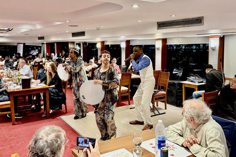 Cairo: Turquoise Prestige Nile Sunset Dinner & Show Cruise Including Transfer (Pickup & Drop-off)