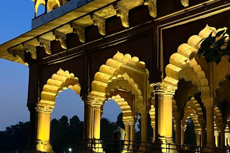 Delhi: Red Fort Light and Sound Show at Night with Transfer