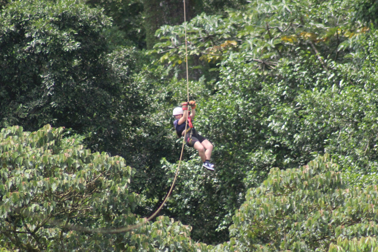 San Jose: Zipline + Canyoning + Transportation + Lunch Combo