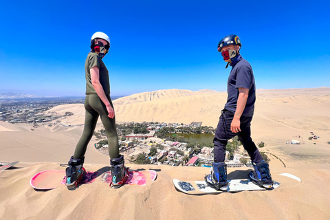 From Huacachina or Ica : Sandski and professional Sandboard on the dunes