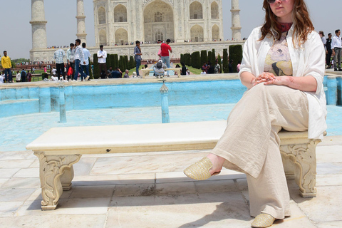 Agra: Skip-the-Line Tajmahal & Agra Fort Private Tour by car Tour with private tour guide only