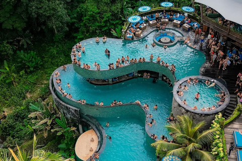 Ubud: Monkey Forest, Cretya Pool & Zipline Shared Tour Private Tour with Hotel Transfer - No Tickets