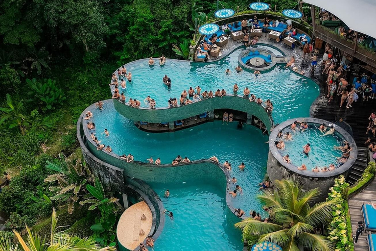 Ubud: Monkey Forest, Cretya Pool & Zipline Shared Tour Private Tour with Hotel Transfer - No Tickets