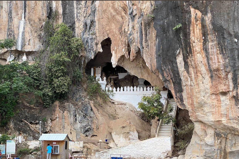 Private Boat to Caves, Portery village and Kuang si fall