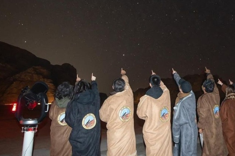 Wadi Rum: Sunset Jeep Tour with Rumsky Stargazing Activity