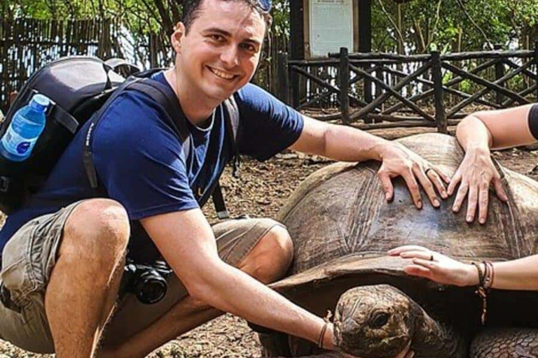 Zanzibar: Jozani Forest, local Zoo & Salam Cave Turtle Swim Private Tour + Tickets + Transfer + Guide