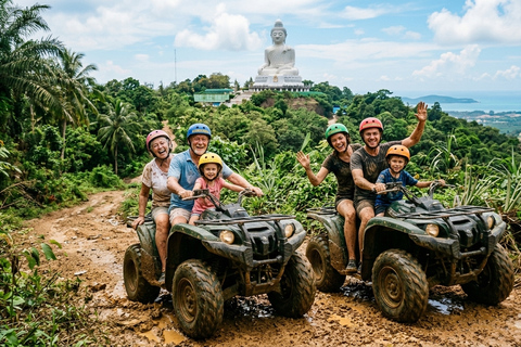Phuket:Tiger Park Safari,Big Buddha,ATV,Elephants & Old Town Morning:City Tour Tiger Canopy Forest Safari & Feeding Guide