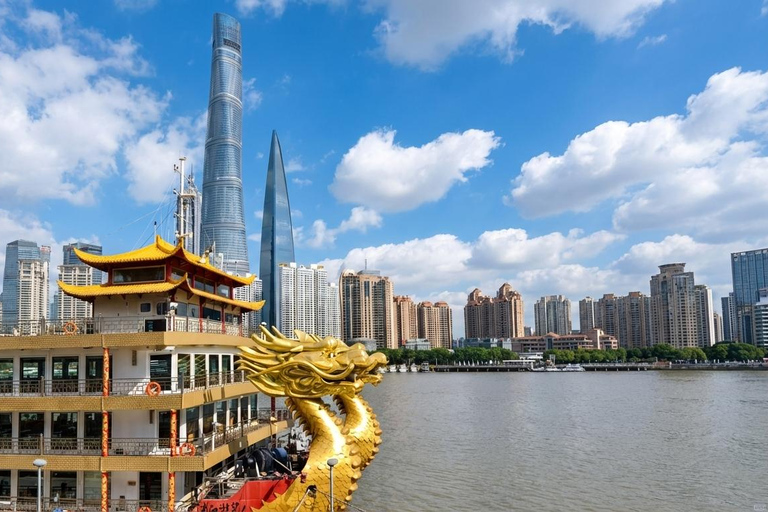 Shanghai: The Bund’s Iconic Views by Luxury Night Cruise Dragon Cruise Buffet