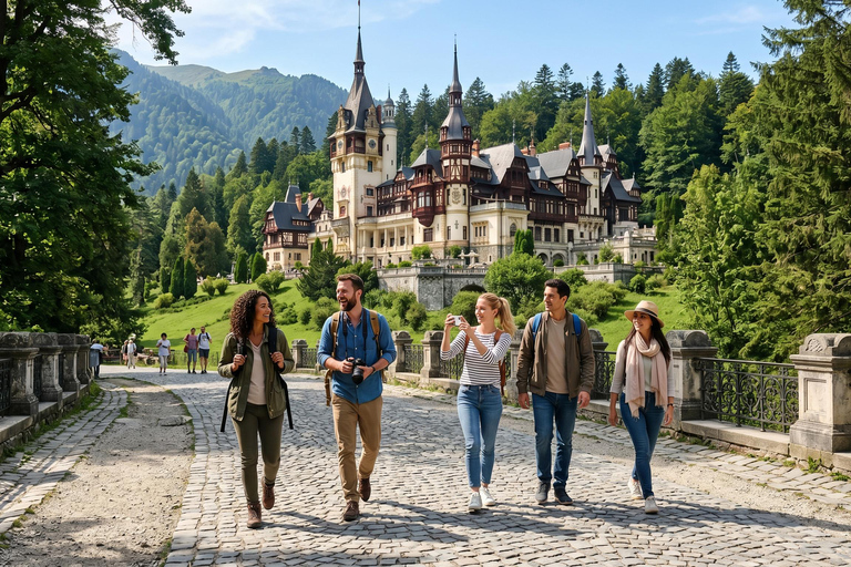 Day Trip - Bran Castle, Peles Castle & "Wednesday" Castle COACH TOUR Audio guide in 24 languages