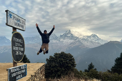 De Pokhara: Caminhada guiada de 5 dias por Poon Hill, Mulde Hill e Dobato