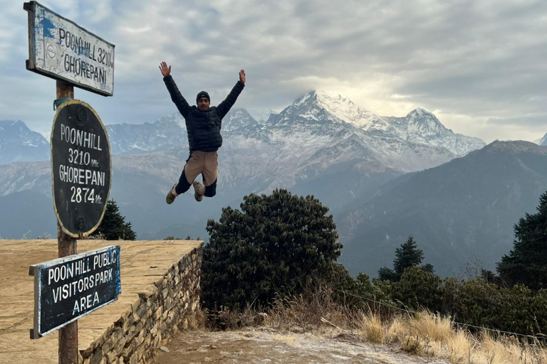 De Pokhara: Caminhada guiada de 5 dias por Poon Hill, Mulde Hill e Dobato