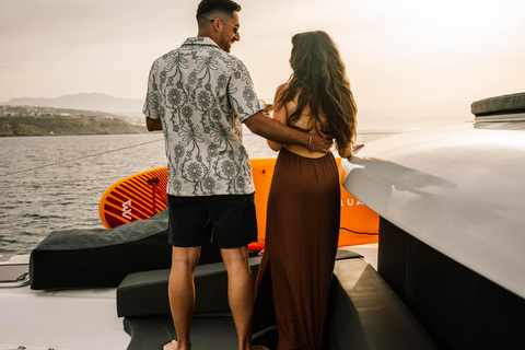 Premium Sunset Cruise Rethymno Golden Hour, Open Bar & Tapas