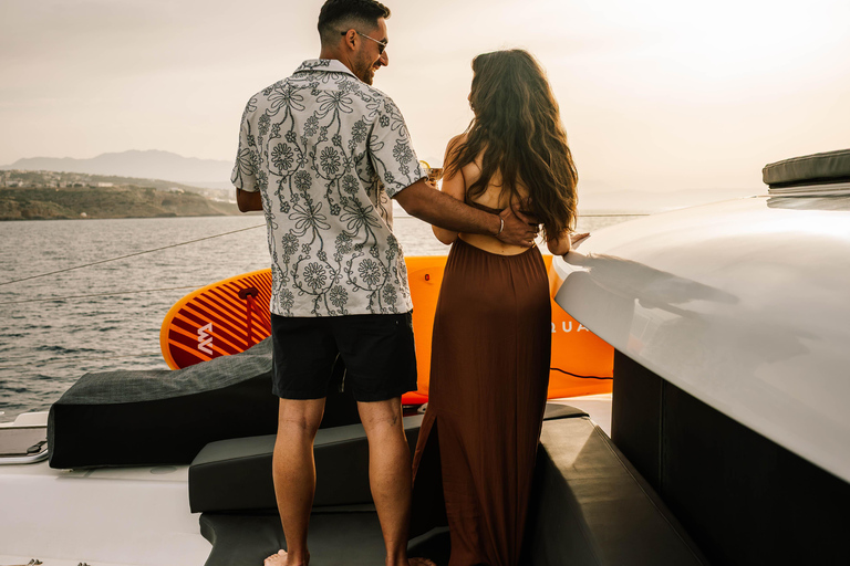 Premium Sunset Cruise Rethymno Golden Hour, Open Bar & Tapas