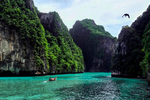 Phi Phi: Barco privado de cauda longa para Maya Bay e a ilha Bmboo