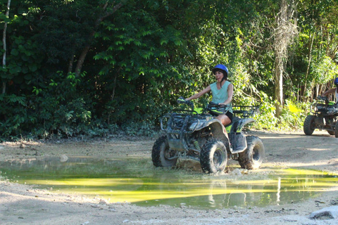 ATV Tour from Tulum or Riviera with Rappel, Cenote & Zipline *"Mystic Maya Adventure: Rappel, Cenote, Zipline & ATV"*