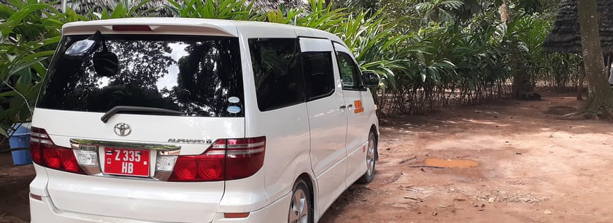 Zanzibar : transfert aéroport privé vers les hôtels de Paje