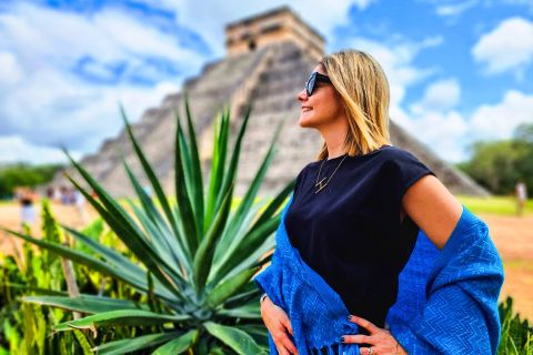 Cancún: Chichén Itzá, Cenote, Valladolid, lounas ja tequila