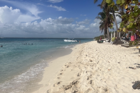 Saona: Sailing Catamaran tour with premium Lunch and Drinks From Bayahibe Village