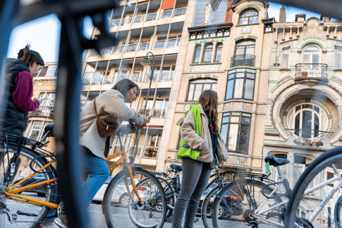 Brussels: Art Nouveau Bike Tour Tour en Français