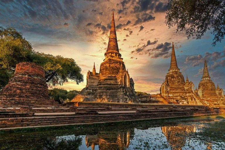 Bangkok: Ayutthaya Sunset & Night Temples Private Tour Private Tour (Up to 8 People) - English Guide & Van