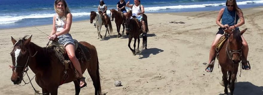 Zihuatanejo : Randonnée à cheval sur la plage