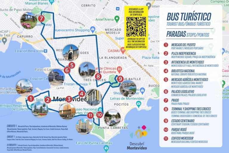 Autobus turystyczny "Descubrí Montevideo"