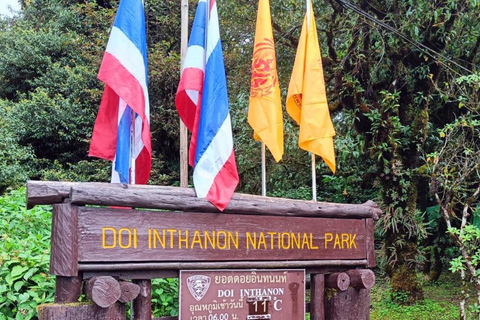 Chiang Mai : Parc national de Doi Inthanon, excursion d'une journée aux chutes d'eauRejoindre un petit groupe