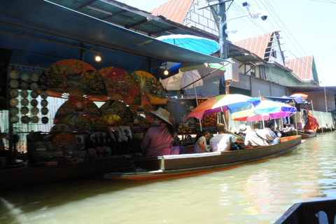 Bangkok: Grand Palace, Wat Pho, Train & Floating Market Tour