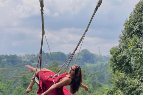 Bali: Secret Waterfalls, Temple & Jungle Swing-All Inclusive Ubud: Secret Waterfalls, Temple & Swing-Without Entrance fee