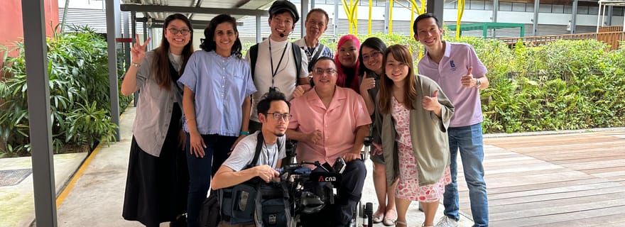 Singapour : Visite guidée du village par des personnes handicapées avec boissons