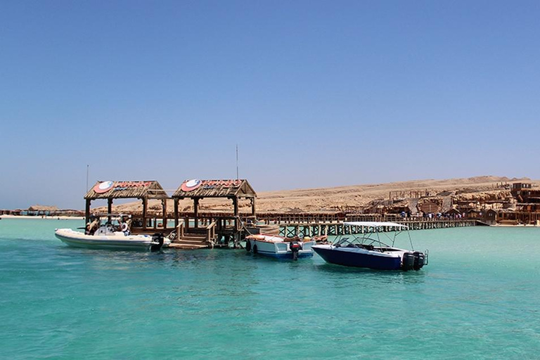 Hurghada: Bahía de Orange e Isla Giftun, buceo con tubo y almuerzoBahía de Orange: Recogida en Hurghada