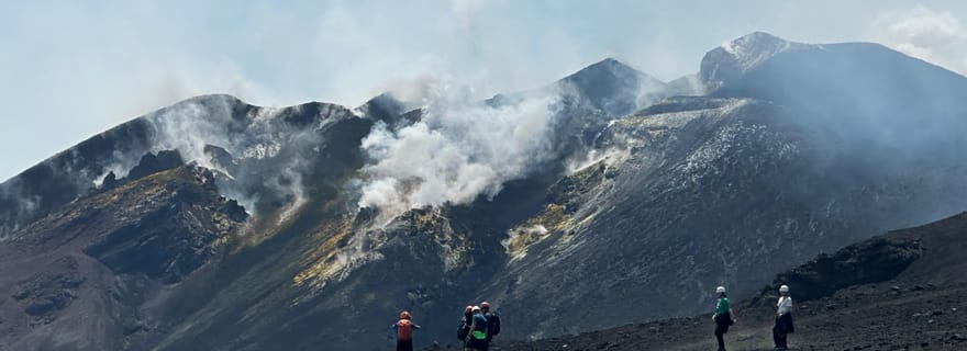 Sommet de l'Etna 3300 m : randonnée sur le volcan actif