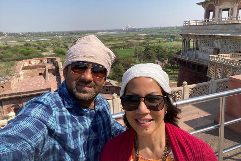 Agra : Taj Mahal & Agra Fort Tour with Elephant SOS & Lunch From Agra : Private Transport and Tour Guide