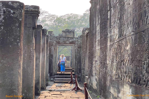 De Phnom Penh: Viagem de 1 dia a Angkor Wat, Bayon e Ta Prohm