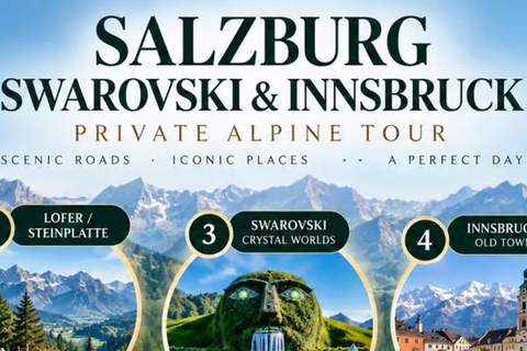 From Salzburg: Private Swarovski, Innsbruck & Nordkette Tour
