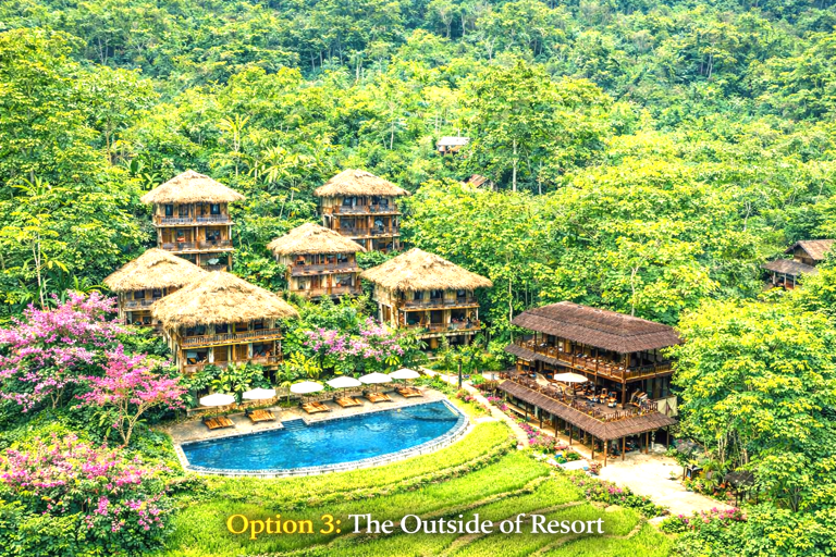 From Hanoi: 3-Day Ninh Binh & Pu Luong Nature Adventure Option 2: Deluxe Hotel & Deluxe Resort with Mountain View