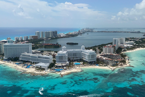 Strefa hotelowa Cancun: Lot panoramicznyLot panoramiczny do strefy hotelowej Cancun