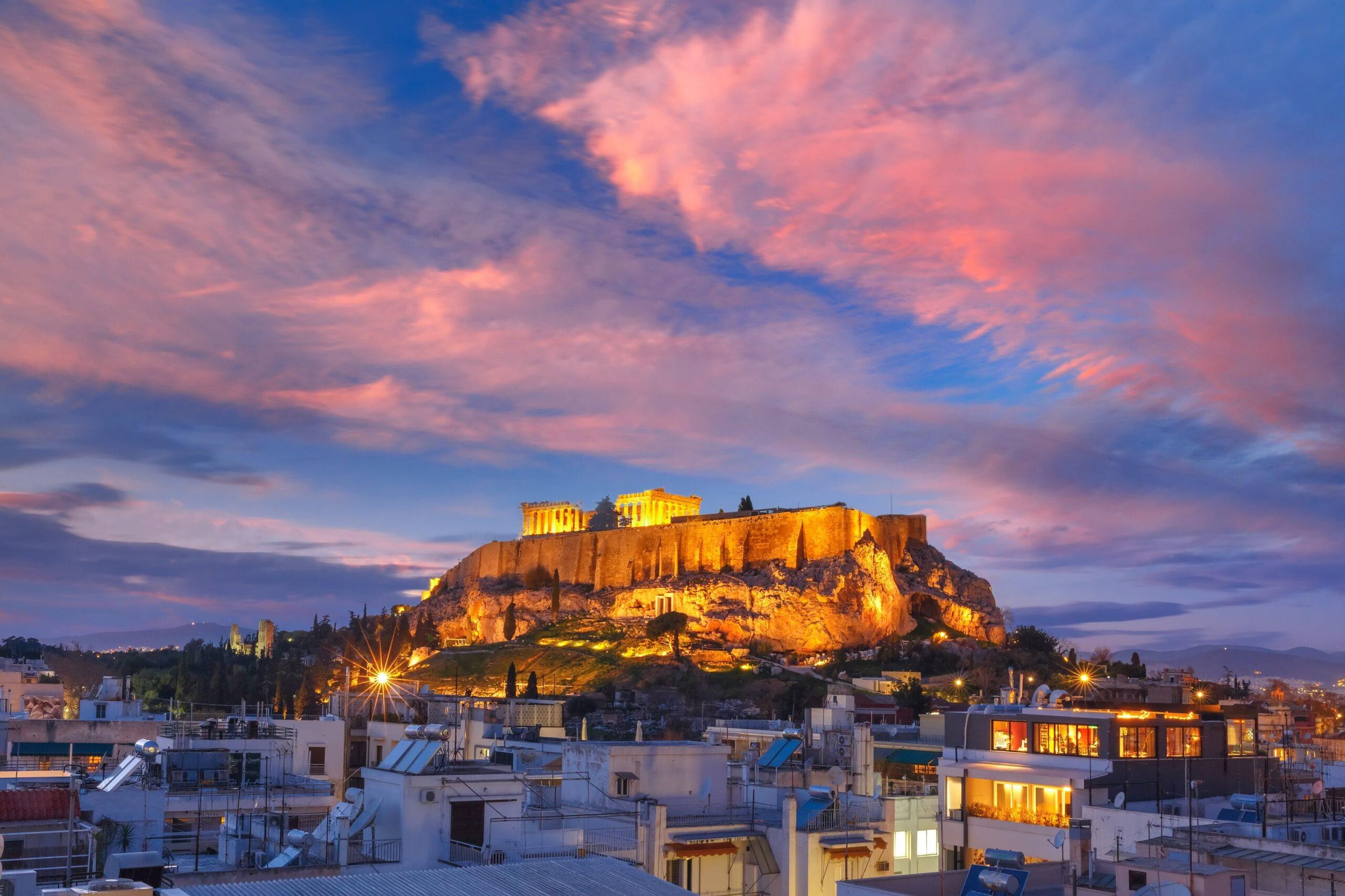 Athen: 7-tägige Tour nach Santorin, Peloponnes und Meteora auf Chinesisch