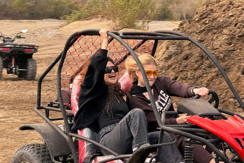 Side/Belek: ATV & Zipline Combo w/ Riverside Swimming Break Shared ATV Quad Safari Off-Road Adventure (Double)