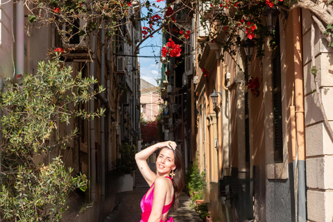 Corfu: Old Town Photoshoot in Flying Dress
