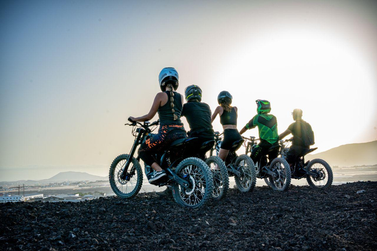 Tenerife: Ocean View Electric Dirt Bike Coastal Adventure 20 min Talaria EBike Test Drive on dirt track