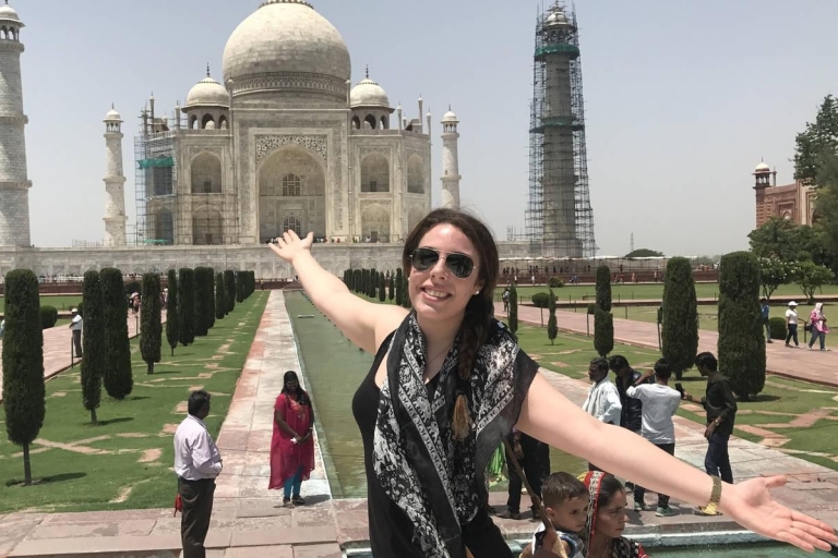 Vanuit Delhi: Taj Mahal en Agra-tour met overnachting met ontbijtTour met 3-sterrenhotel