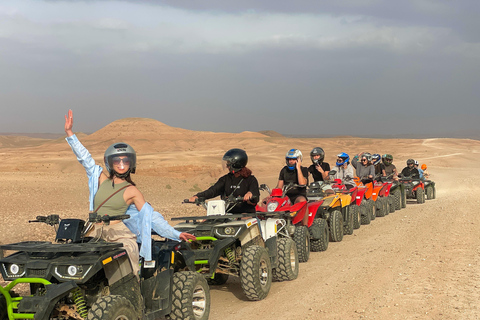 Marrakesch:Erkunde die Wüste Agafay Kamel&Quad mit Abendessen&Show