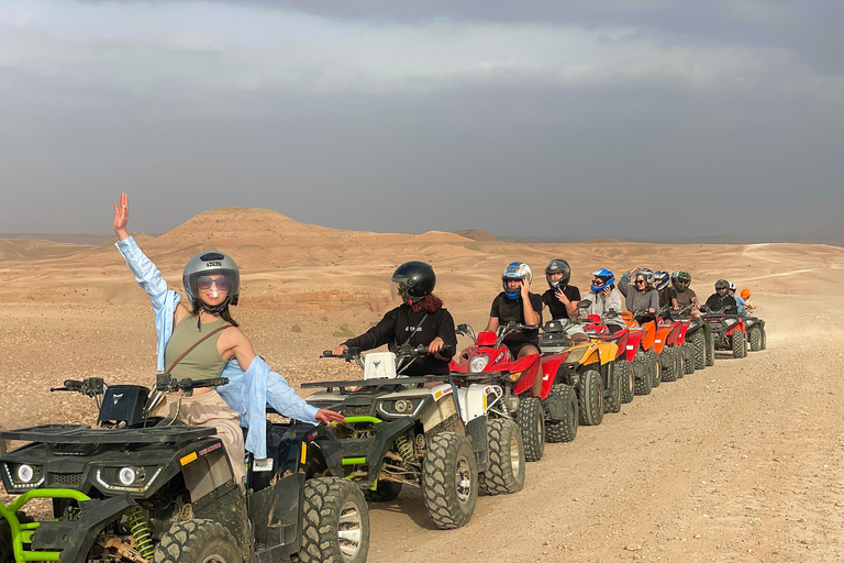 Marrakech:Explore Desert Agafay Camel&Quad with Dinner&Show