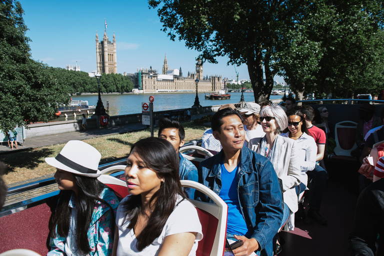 Londres : visite en bus à arrêts multiples à arrêts multiples avec option croisière multipleBus à arrêts multiples à arrêts multiples avec croisière fluviale et visite no